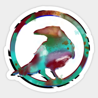 picture of crow Sticker